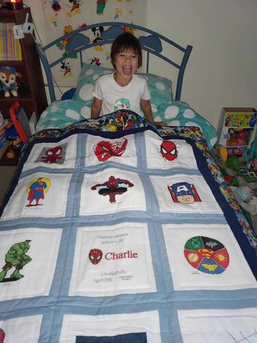 Photo of Charlie Ns quilt