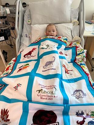 Photo of Lincolns quilt