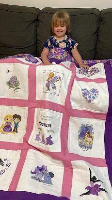 Photo of Siennas quilt